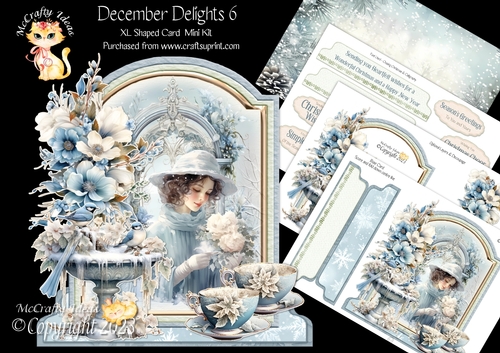 December Delights 6 XL Shaped Card Kit