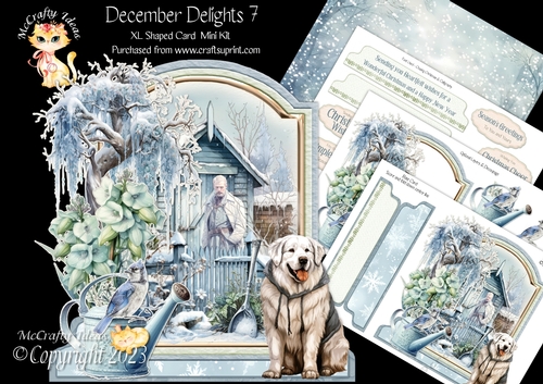 December Delights 7 XL Shaped Card Kit