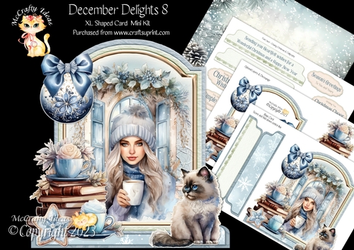 December Delights 8 XL Shaped Card Kit