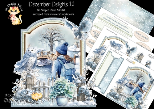 December Delights 10 XL Shaped Card Kit