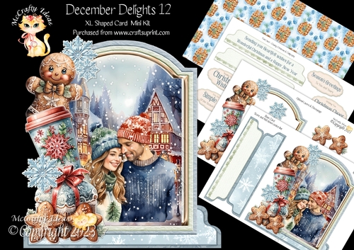 December Delights 12 XL Shaped Card Kit
