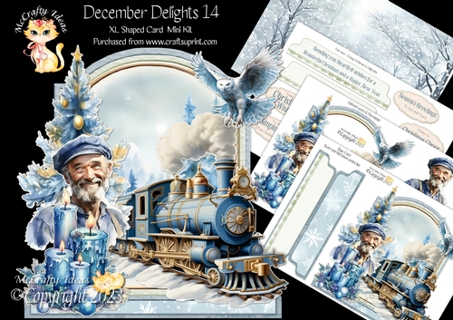 December Delights 14 XL Shaped Card Kit