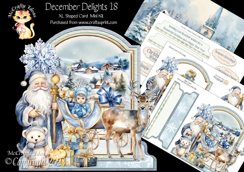 December Delights 18 XL Shaped Card Kit