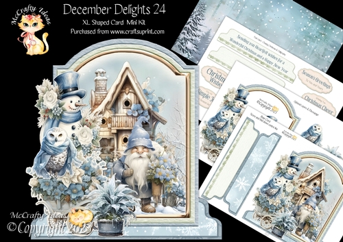 December Delights 24 XL Shaped Card Kit