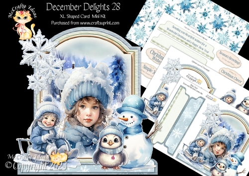 December Delights 28 XL Shaped Card Kit