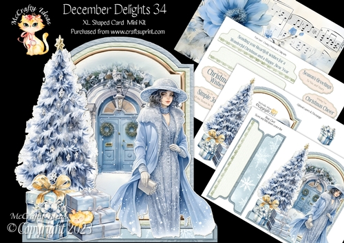 December Delights 34 XL Shaped Card Kit