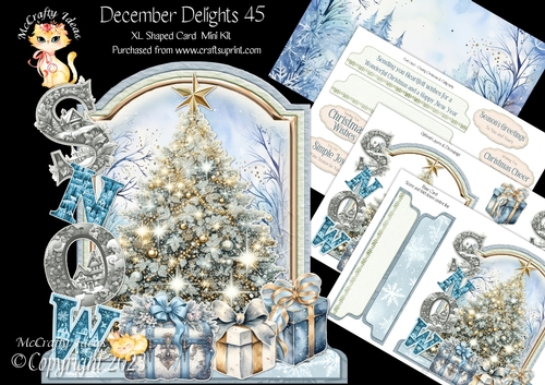 December Delights 45 XL Shaped Card Kit