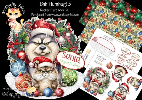 Bah Humbug! 5 Rocker Card