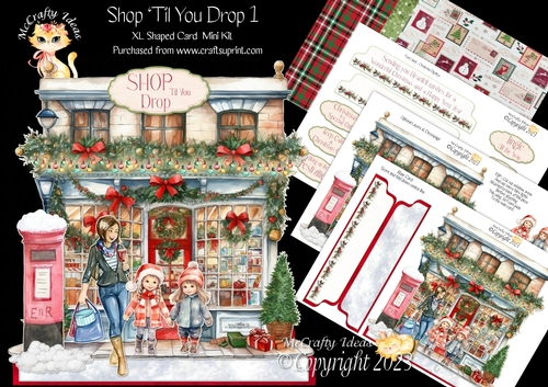 Shop Til You Drop 1 XL Shaped Card Kit