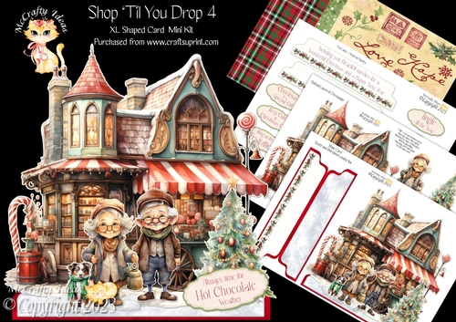 Shop Til You Drop 4 XL Shaped Card Kit
