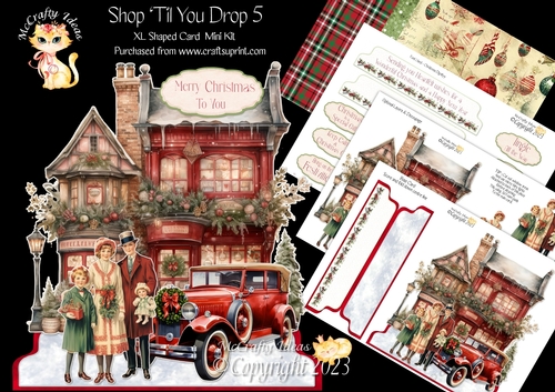 Shop Til You Drop 5 XL Shaped Card Kit