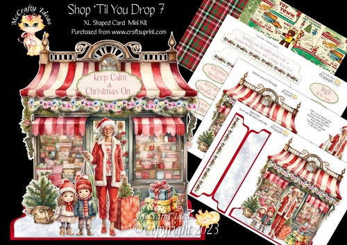 Shop Til You Drop 7 XL Shaped Card Kit