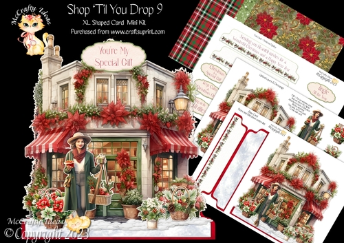 Shop Til You Drop 9 XL Shaped Card Kit