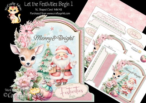 Let the Festivities Begin 1 XL Shaped Card Kit