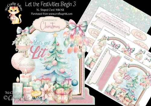Let the Festivities Begin 3 XL Shaped Card Kit