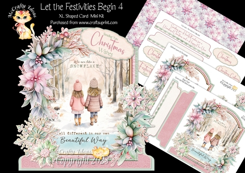 Let the Festivities Begin 4 XL Shaped Card Kit