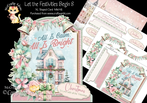 Let the Festivities Begin 8 XL Shaped Card Kit