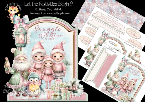 Let the Festivities Begin 9 XL Shaped Card Kit