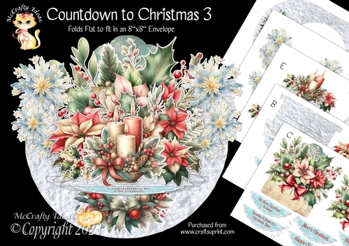 Countdown to Christmas 3 Rock-the-Shelf Card Mini Kit