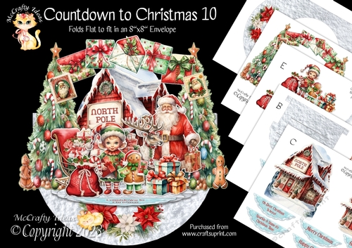 Countdown to Christmas 10 Rock-the-Shelf Card Mini Kit