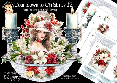 Countdown to Christmas 12 Rock-the-Shelf Card Mini Kit