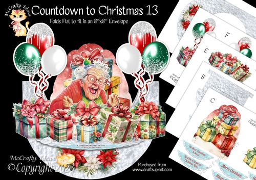Countdown to Christmas 13 Rock-the-Shelf Card Mini Kit