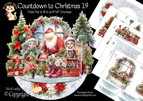 Countdown to Christmas 19 Rock-the-Shelf Card Mini Kit