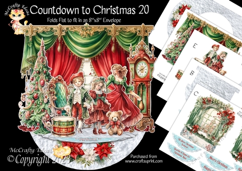 Countdown to Christmas 20 Rock-the-Shelf Card Mini Kit