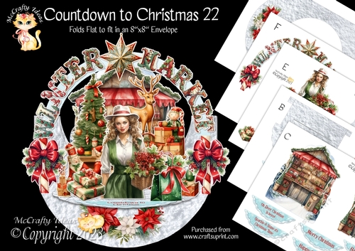 Countdown to Christmas 22 Rock-the-Shelf Card Mini Kit