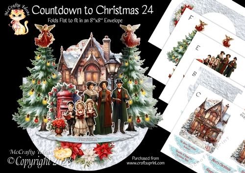Countdown to Christmas 24 Rock-the-Shelf Card Mini Kit