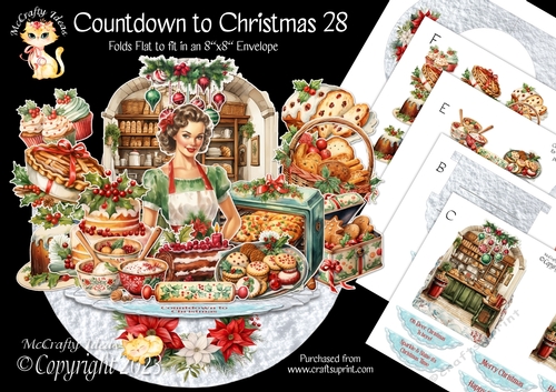 Countdown to Christmas 28 Rock-the-Shelf Card Mini Kit