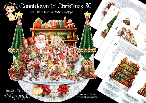 Countdown to Christmas 30 Rock-the-Shelf Card Mini Kit