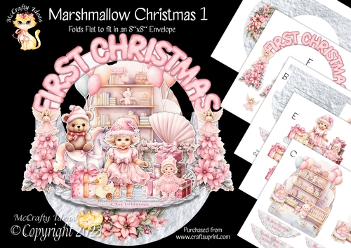 Marshmallow Christmas 1 Rock-the-Shelf Card Mini Kit