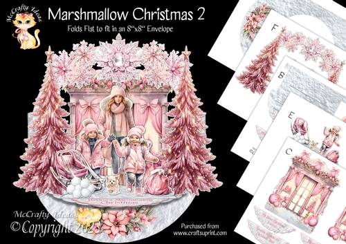 Marshmallow Christmas 2 Rock-the-Shelf Card Mini Kit