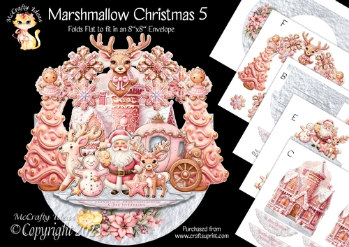 Marshmallow Christmas 5 Rock-the-Shelf Card Mini Kit