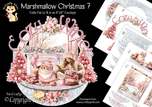 Marshmallow Christmas 7 Rock-the-Shelf Card Mini Kit