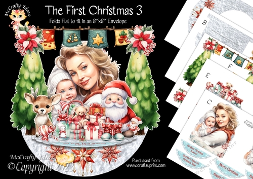 The First Christmas 3 Rock-the-Shelf Card Mini Kit