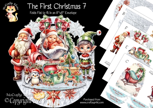 The First Christmas 7 Rock-the-Shelf Card Mini Kit