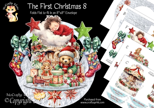 The First Christmas 8 Rock-the-Shelf Card Mini Kit
