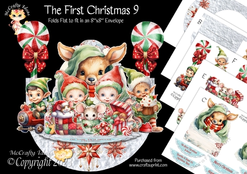 The First Christmas 9 Rock-the-Shelf Card Mini Kit