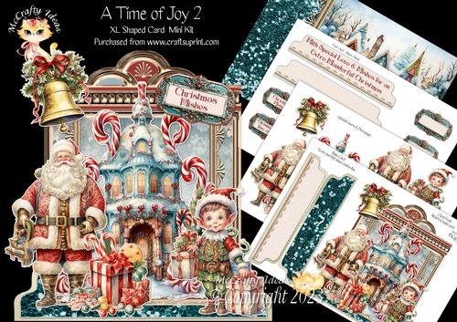 A time of Joy 2 XL Shaped Card Kit
