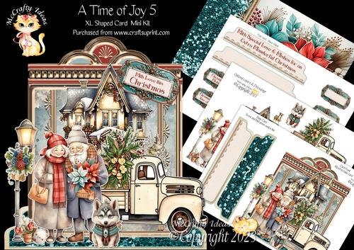 A time of Joy 5 XL Shaped Card Kit