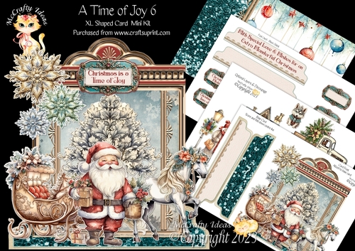A time of Joy 6 XL Shaped Card Kit