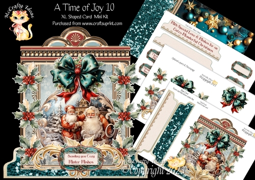 A time of Joy 10 XL Shaped Card Kit