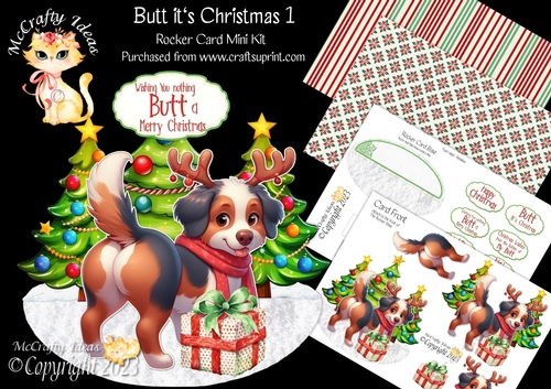 Butt its Christmas 1 Rocker Card