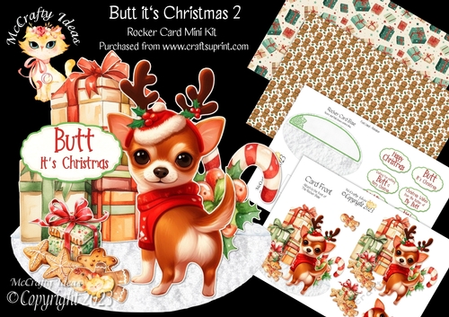 Butt its Christmas 2 Rocker Card