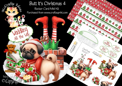 Butt its Christmas 4 Rocker Card