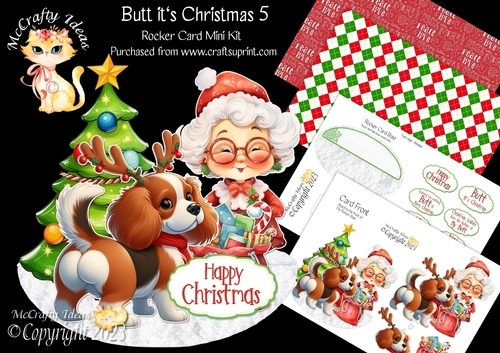 Butt its Christmas 5 Rocker Card