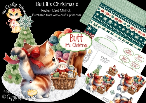 Butt its Christmas 6 Rocker Card