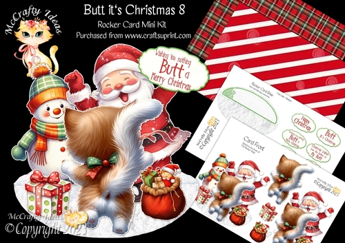 Butt its Christmas 8 Rocker Card